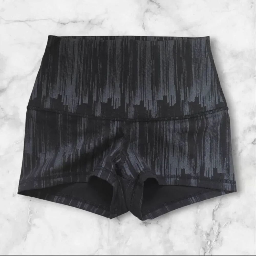 Lululemon Size 2 Black Sparkle Boogie Shorts